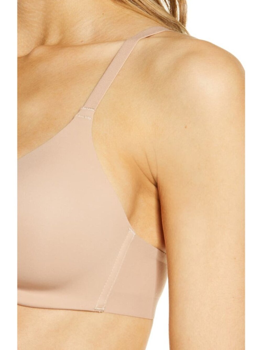 🆕WACOAL Comfort First Wireless T-Shirt Bra 34D Beige #856339 - Picture 4 of 10